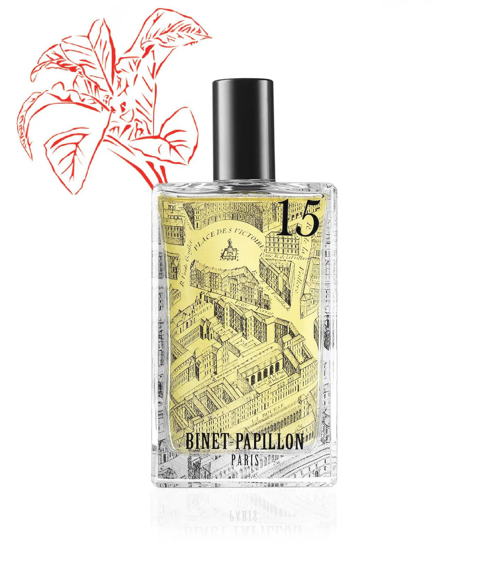 Binet Papillon Paris Nr 15 • Džiunglių karalienė • Heliotropas | Baltasis tabakas | Agarmedis kvepalai 30 ml