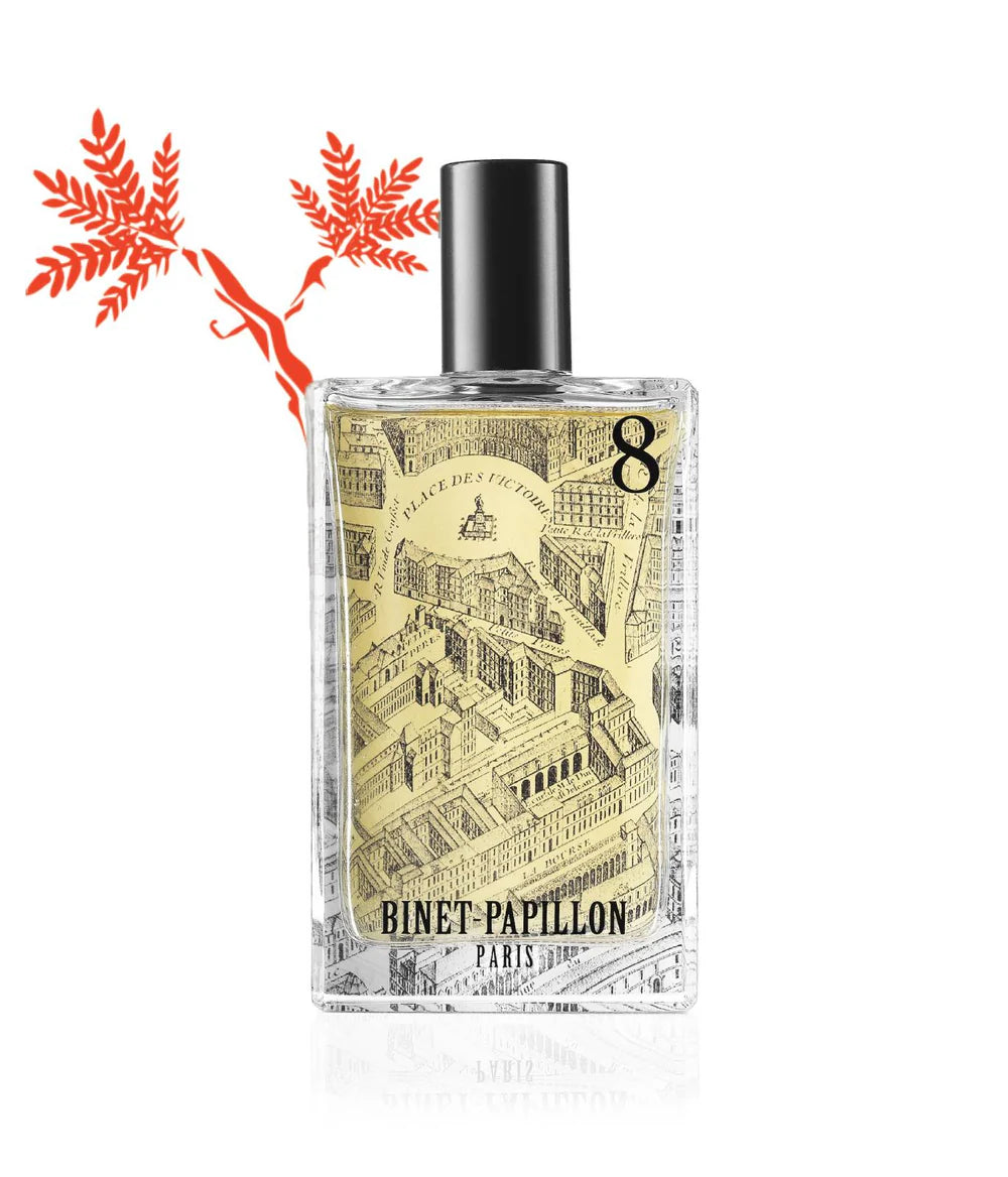 Binet Papillon Paris Nr 8 • Mira Kraujo lašas • Mandarinas | Smilkalai | Agarmedis kvepalai 30 ml