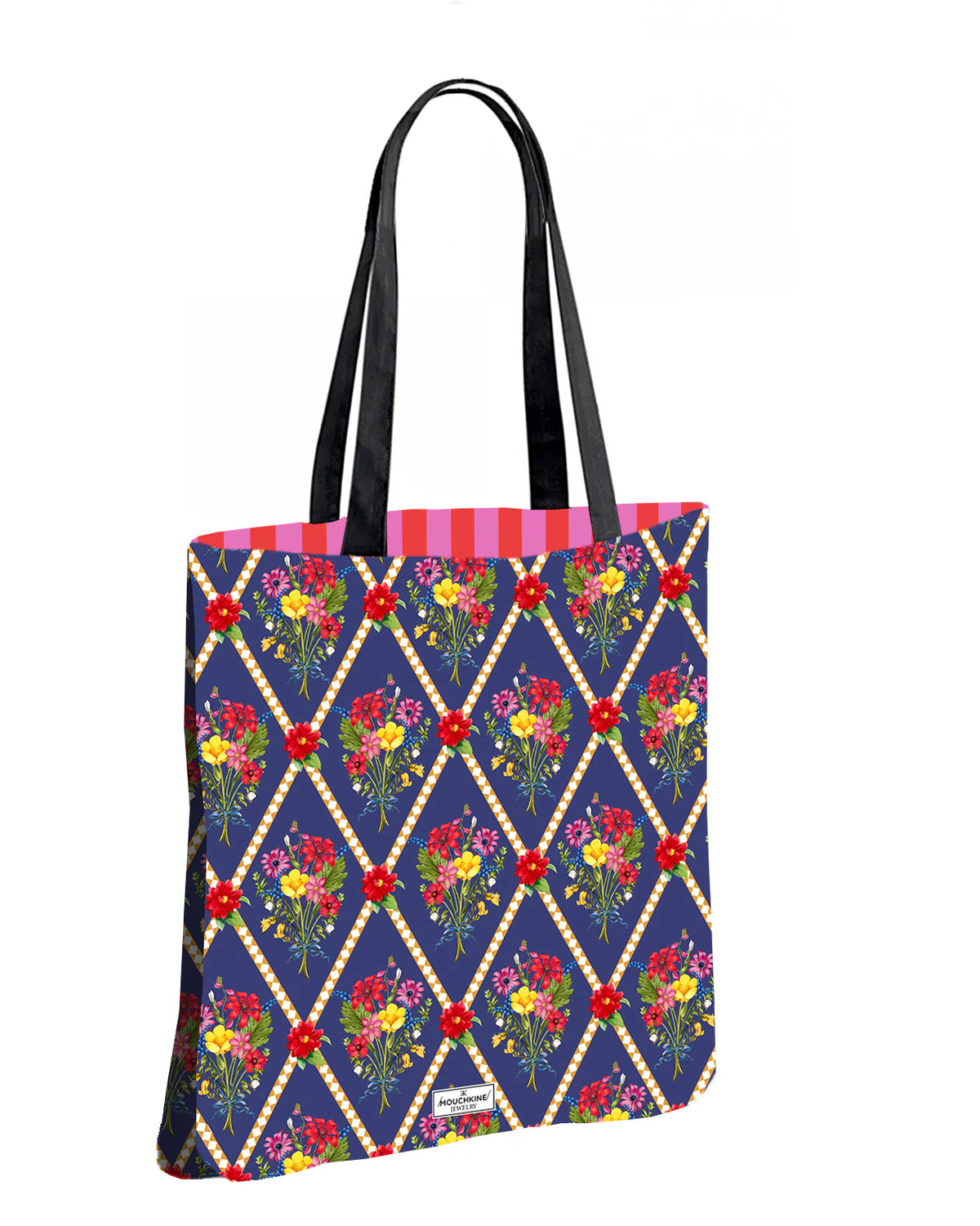 Velveto TOTE rankinė ROMBAI su 43 × 36 cm