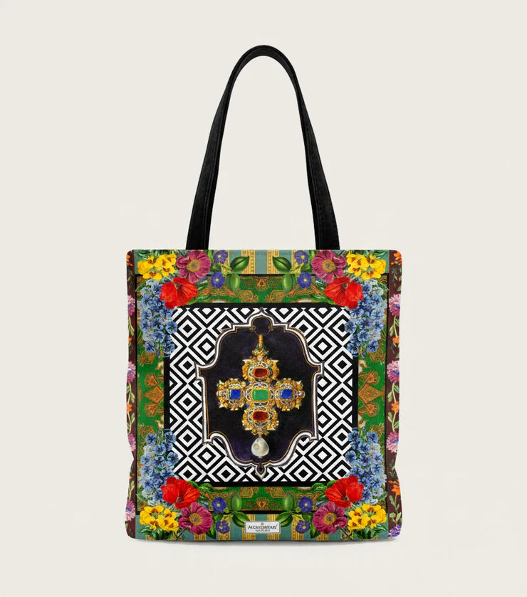 VELVETO TOTE RANKINĖ  BIZANTIJA 43 × 36 cm